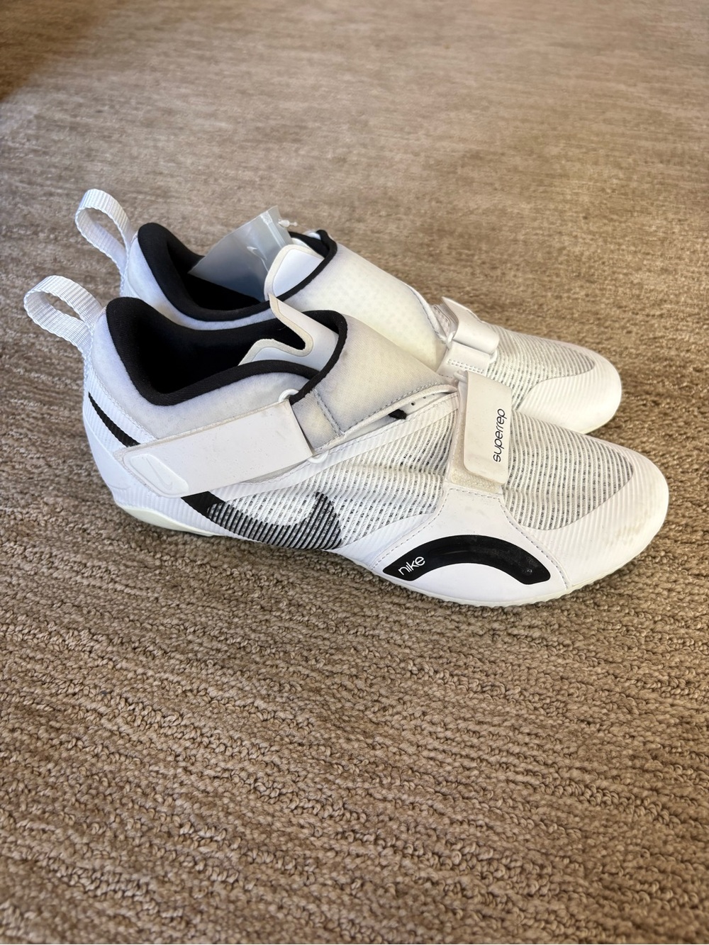 Nike Women’s White and Black Cycling Shoes